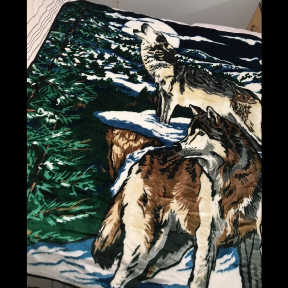 New The Northwest Company Plush Animal Blanket 50"x60"